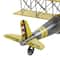 Yellow Retro Airplane Hanging Airplane Accent